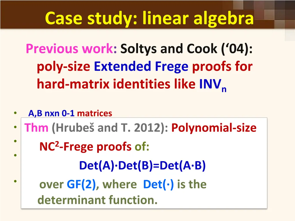case study linear algebra 1