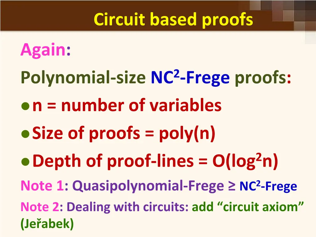 circuit based proofs 1