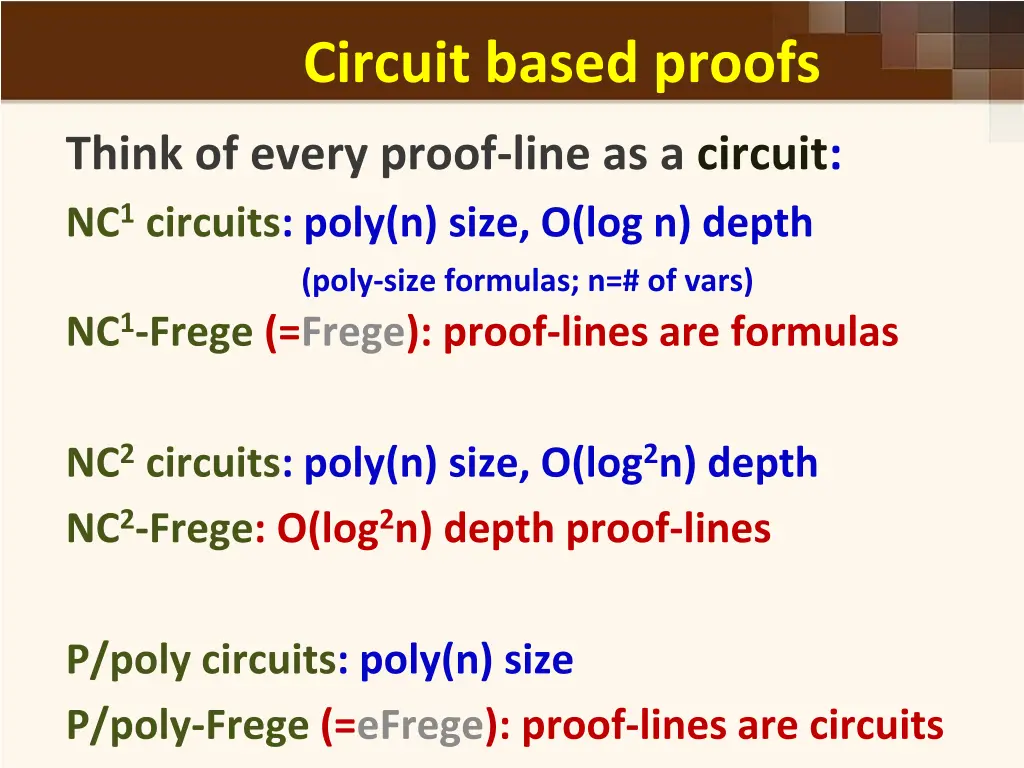 circuit based proofs