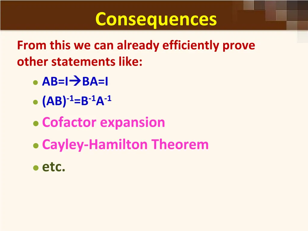 consequences
