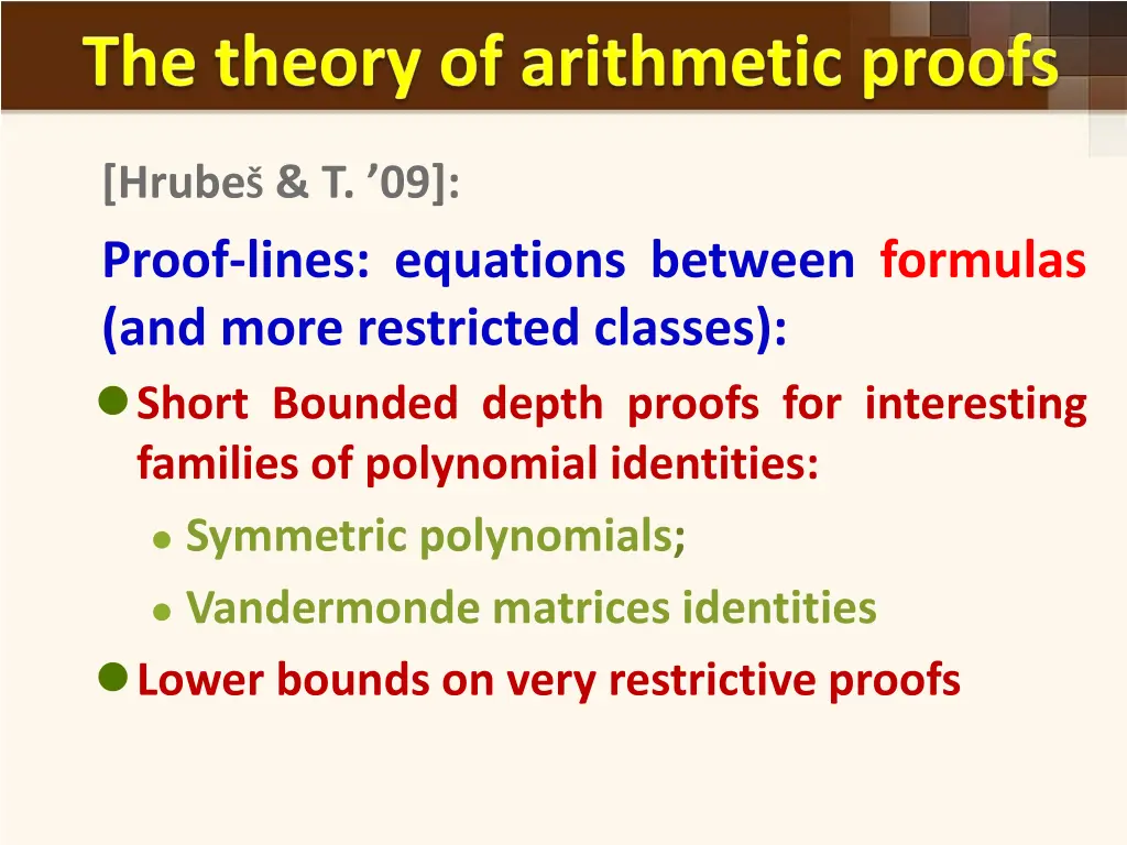 hrube t 09 proof lines equations between formulas
