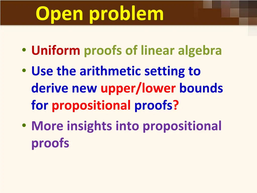 open problem