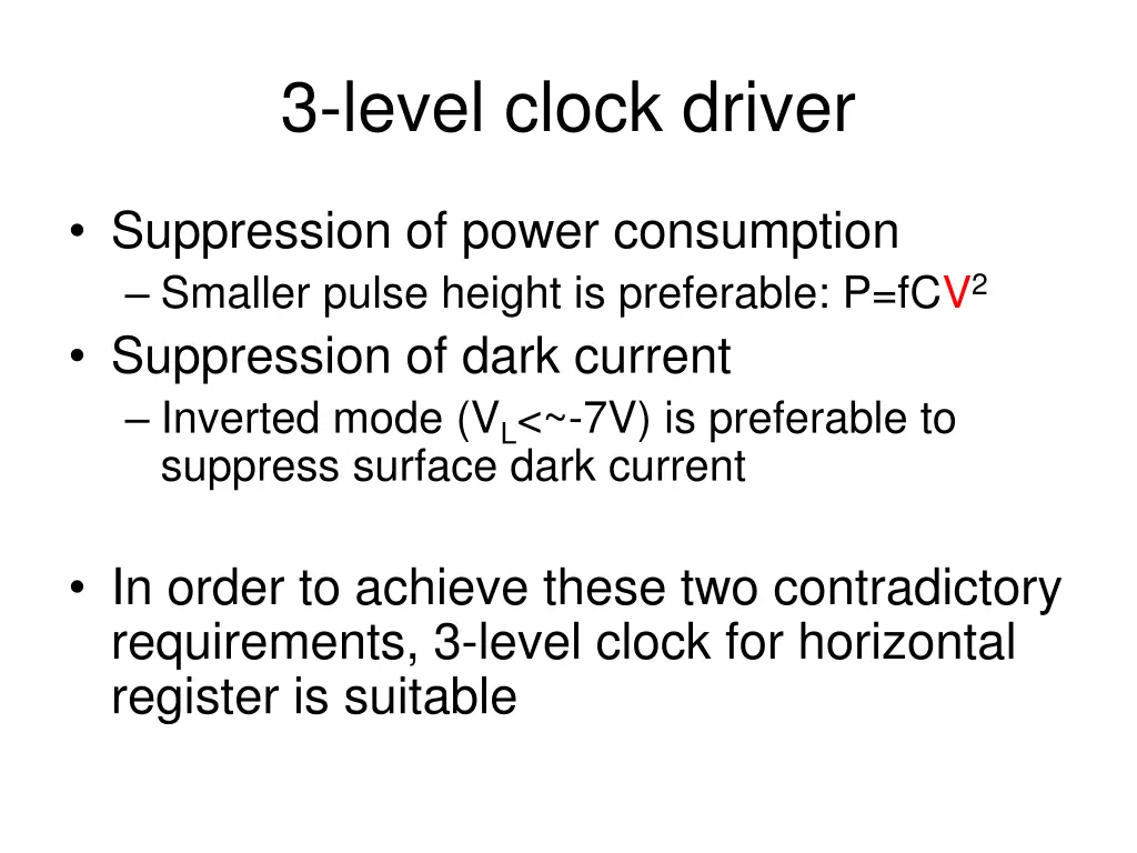 3 level clock driver