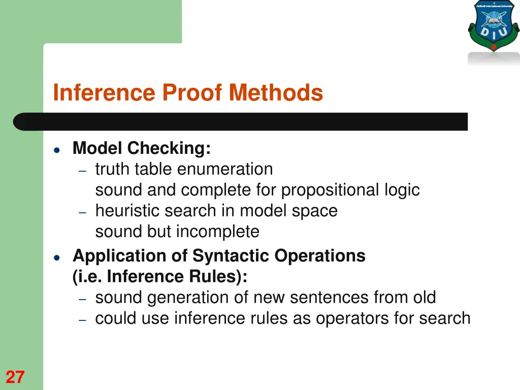 inference proof methods