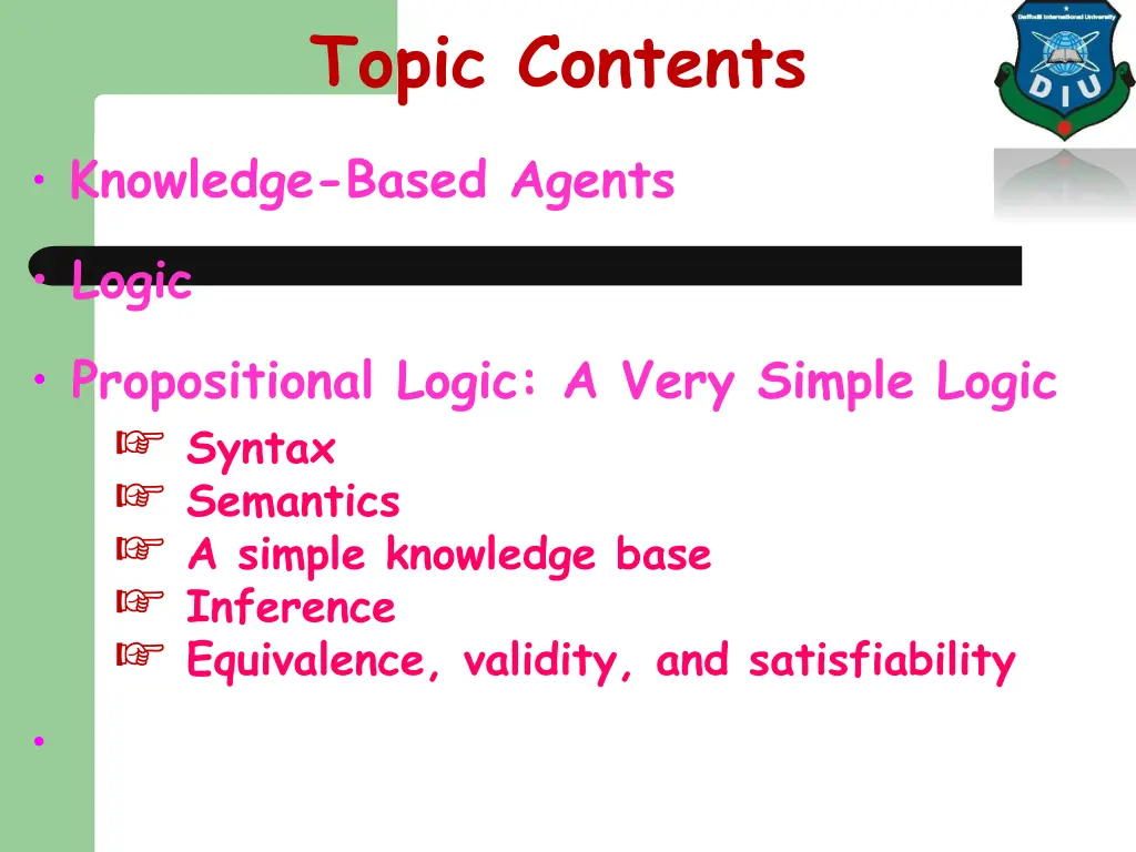 topic contents