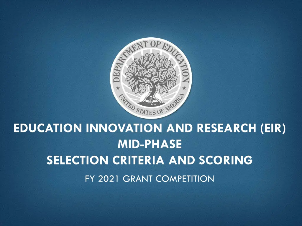 education innovation and research eir mid phase 1