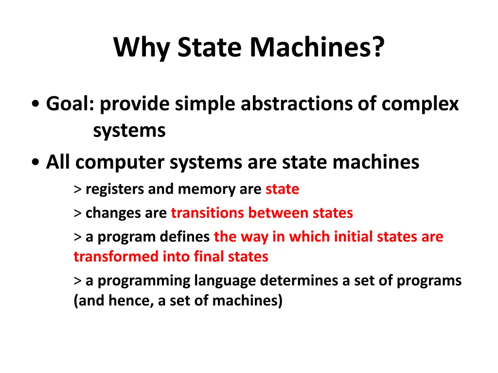 why state machines
