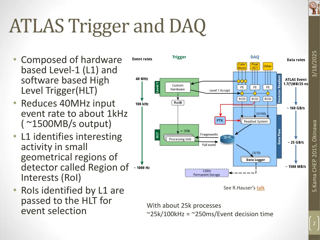 atlas trigger and daq