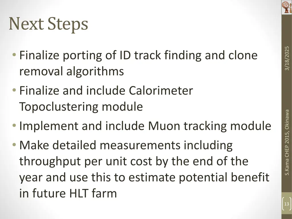 next steps
