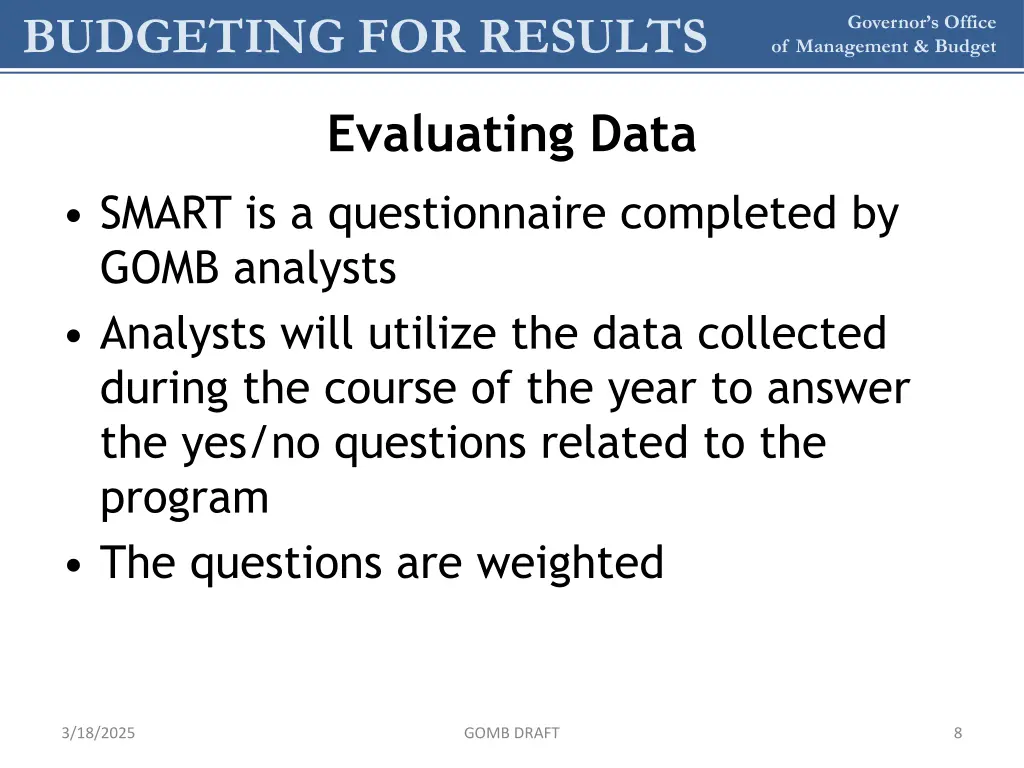 budgeting for results 8