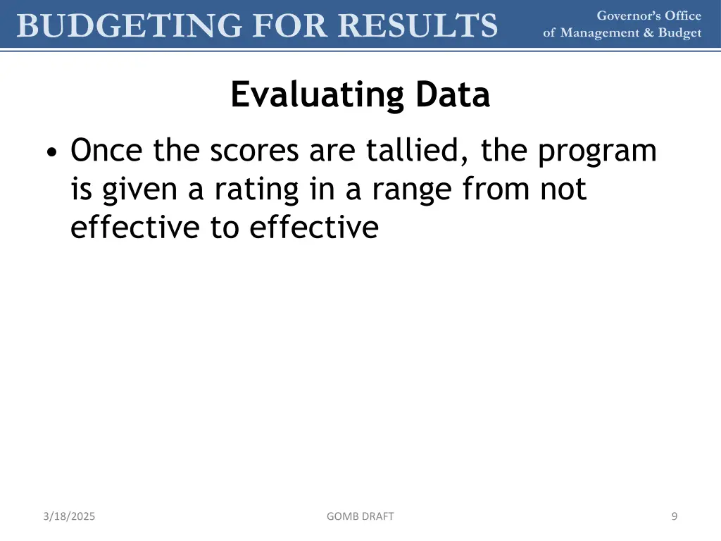 budgeting for results 9