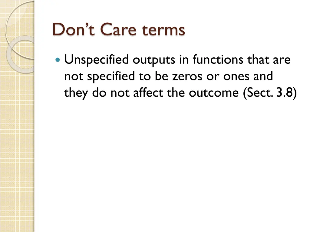 don t care terms