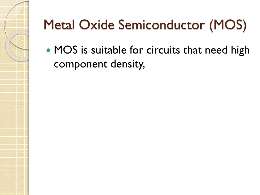metal oxide semiconductor mos