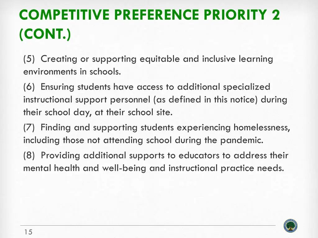 competitive preference priority 2 cont 1