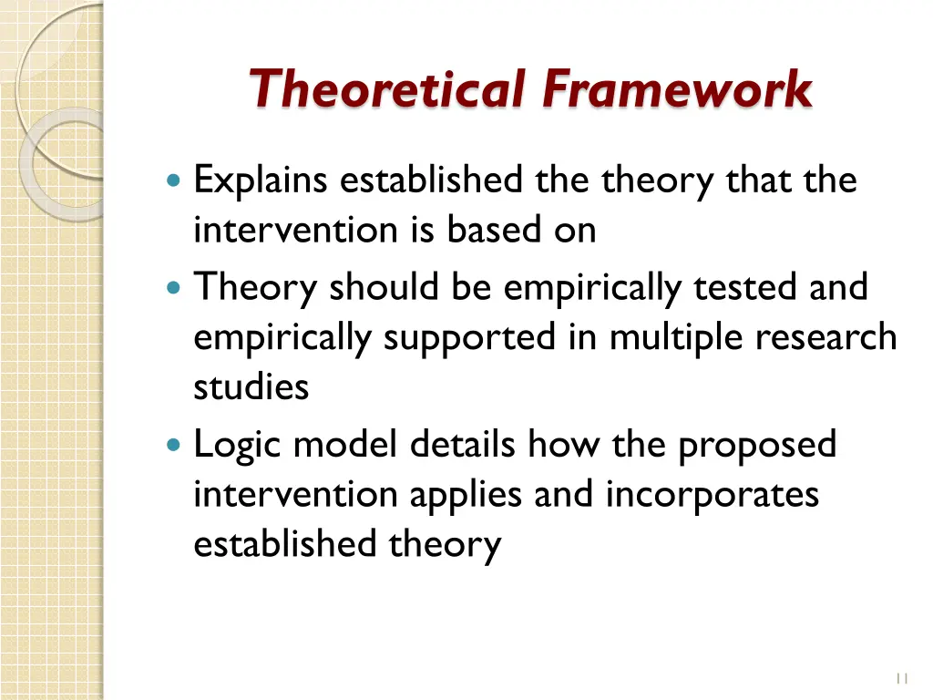 theoretical framework