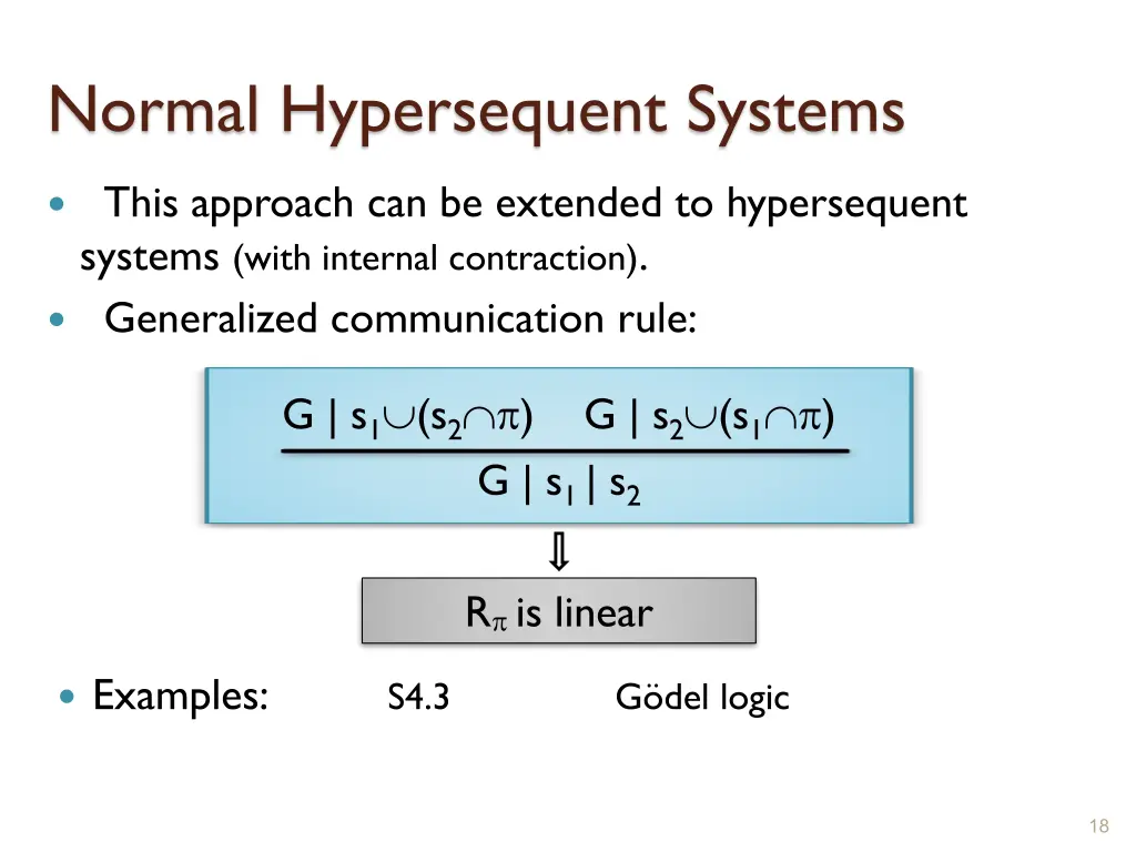 normal hypersequent systems