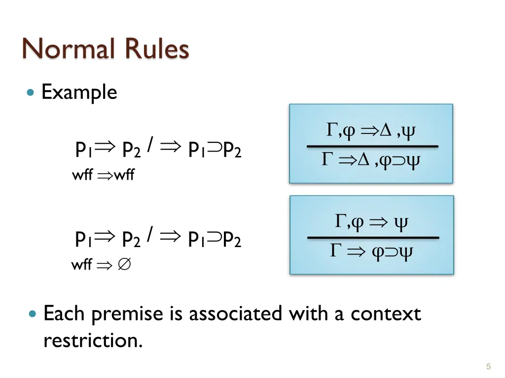 normal rules 1