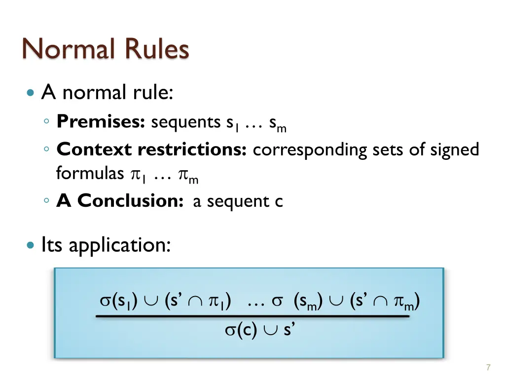 normal rules 2