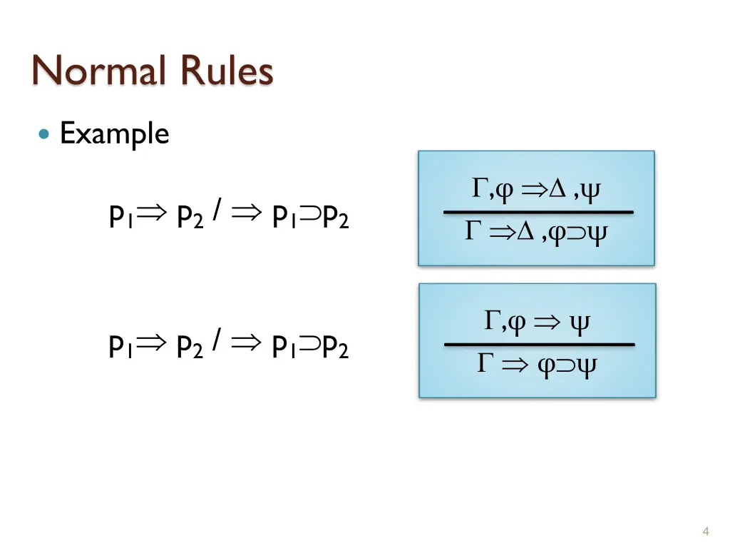 normal rules