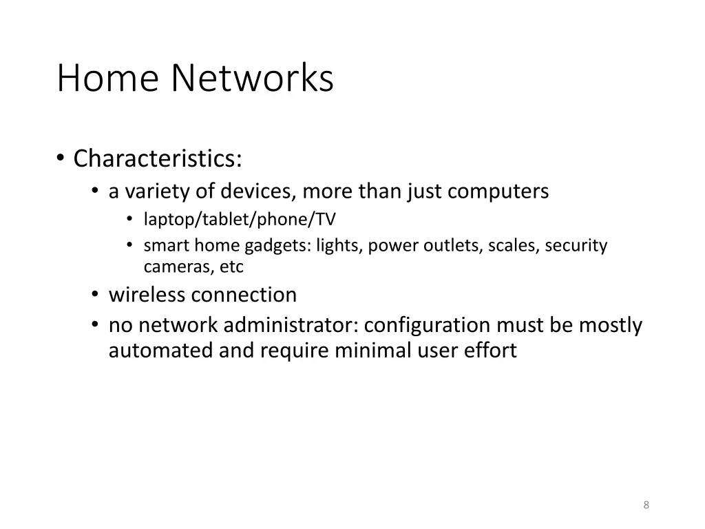 home networks