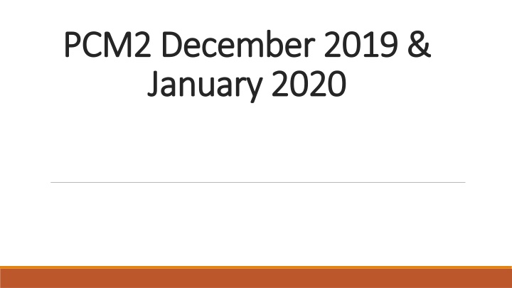 pcm2 december 2019 pcm2 december 2019 january