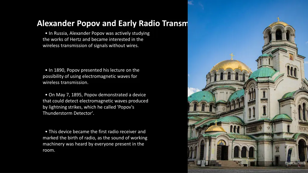 alexander popov and early radio transmission