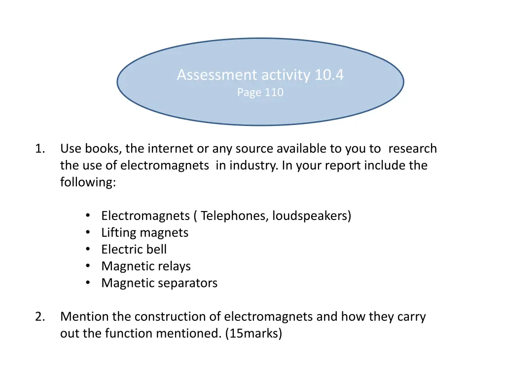 assessment activity 10 4 page 110