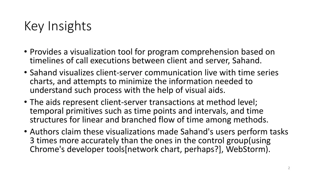 key insights