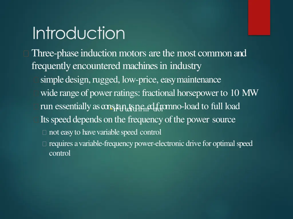 introduction three phase induction motors