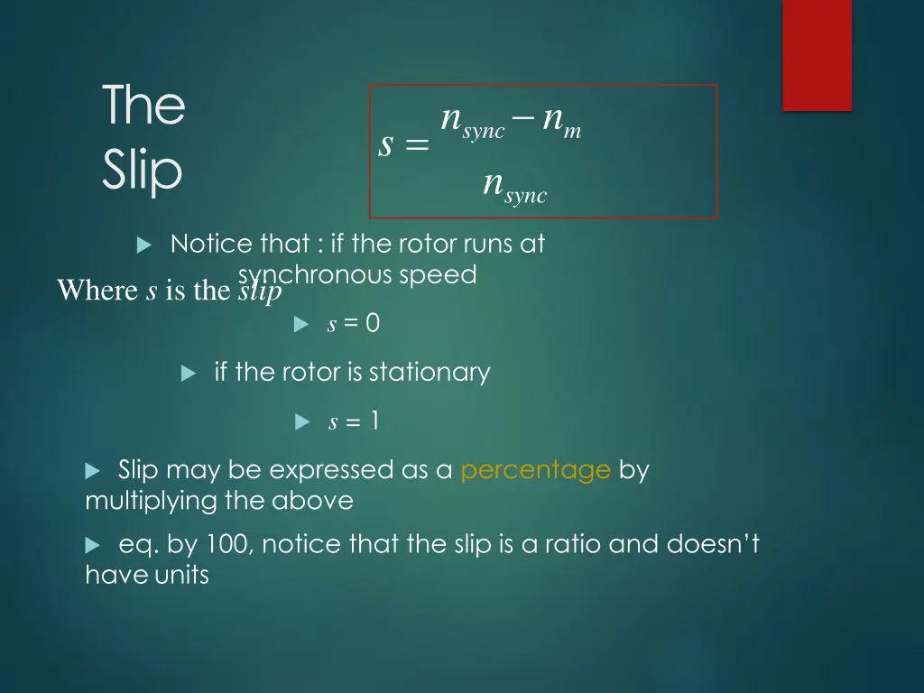 the slip