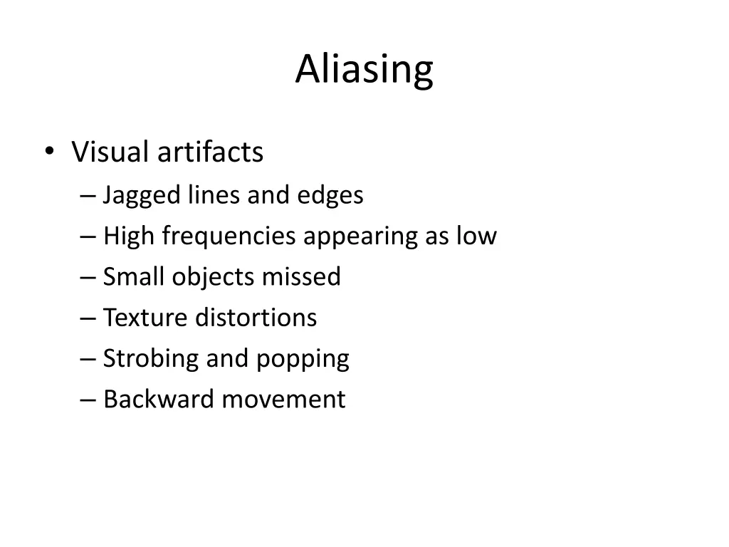 aliasing
