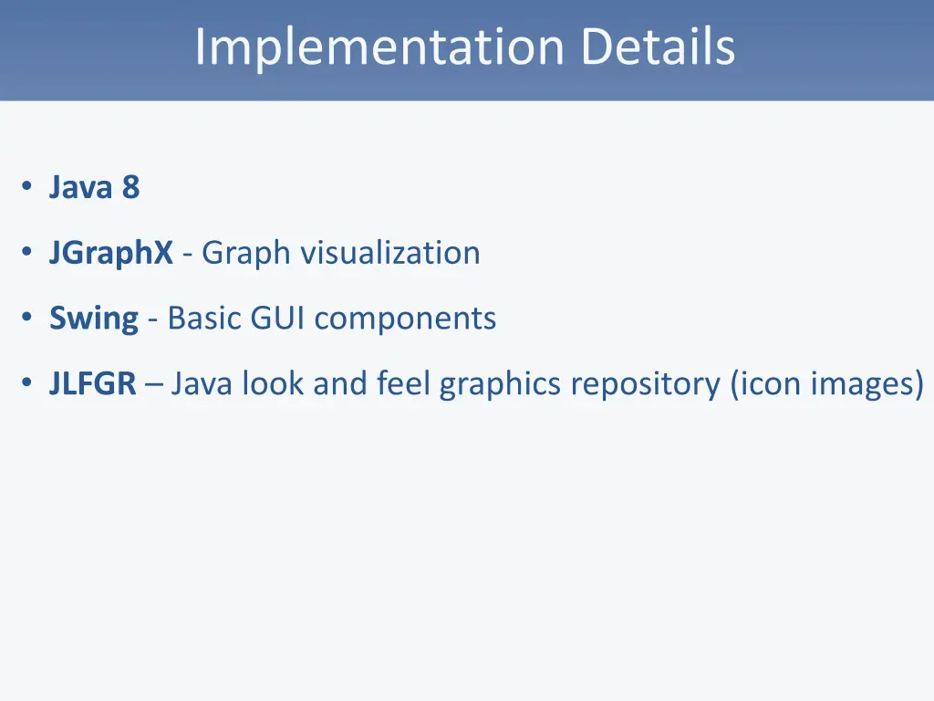 implementation details