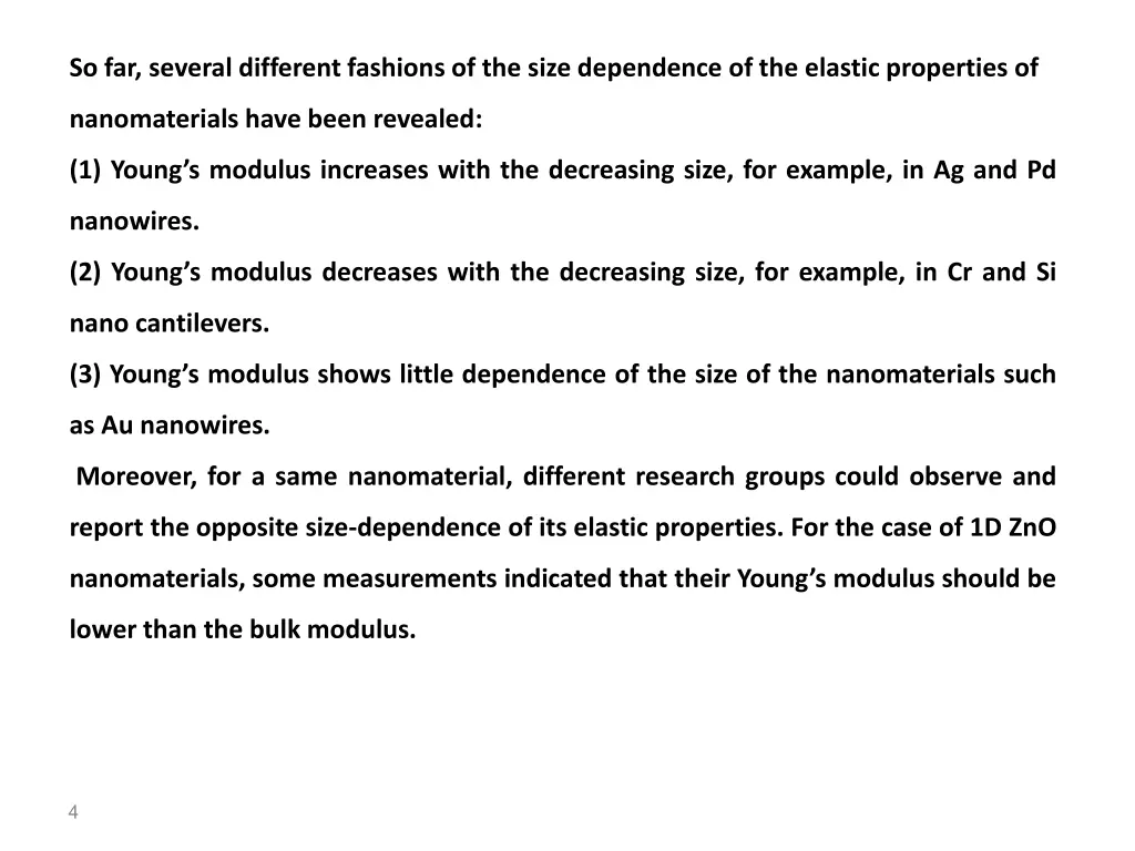 so far several different fashions of the size