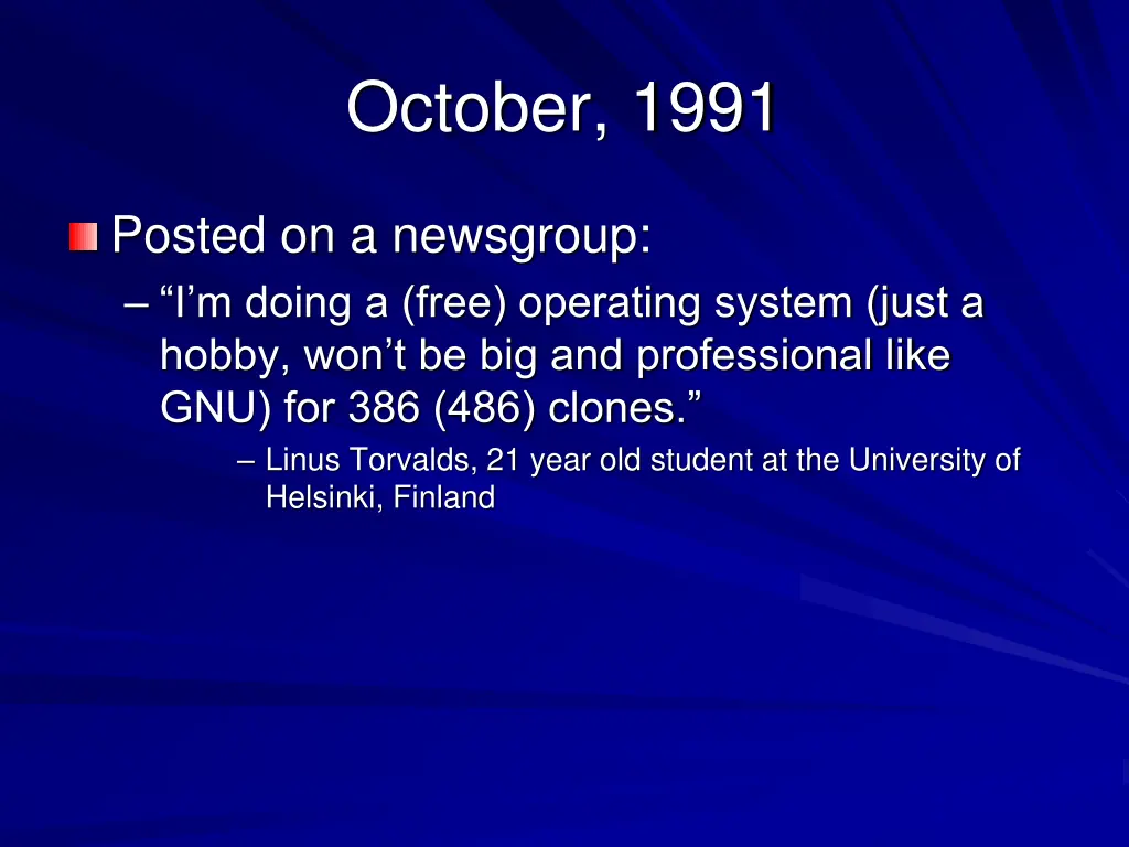 october 1991
