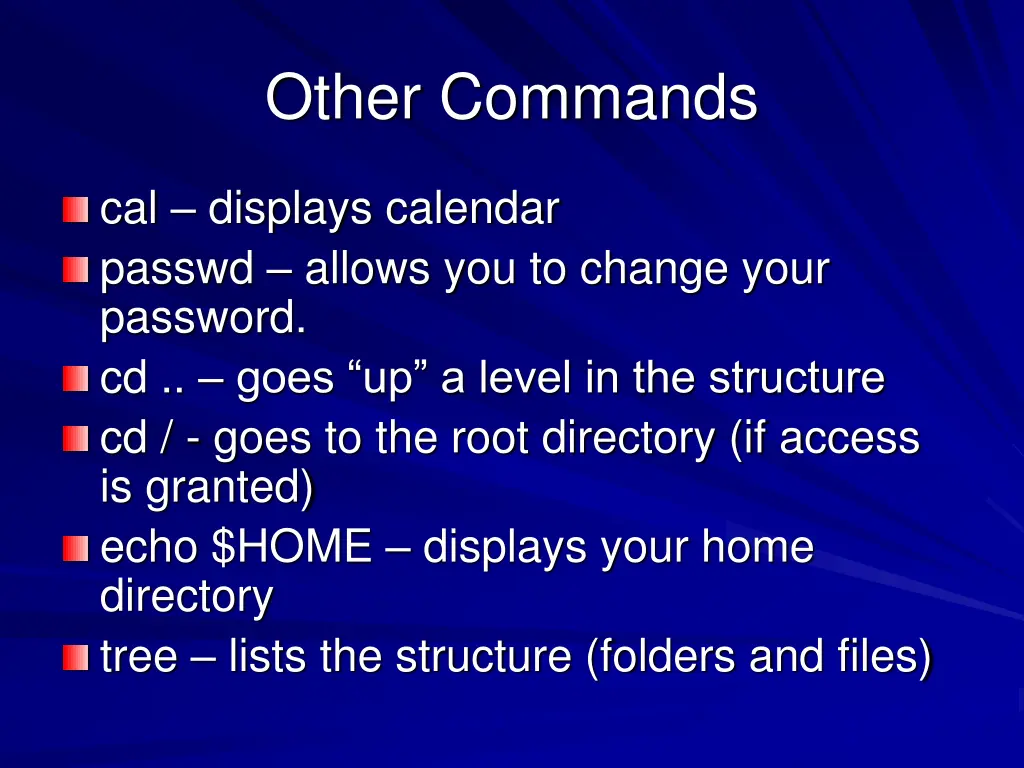 other commands