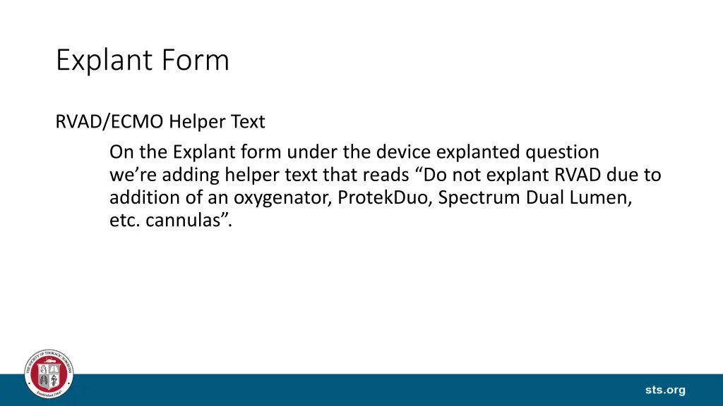 explant form
