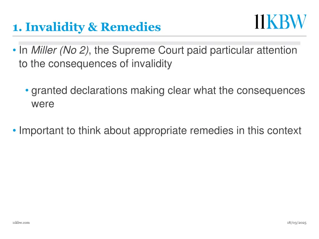 1 invalidity remedies 12