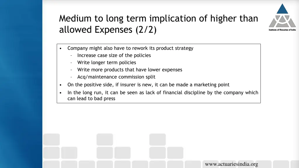 medium to long term implication of higher than 1