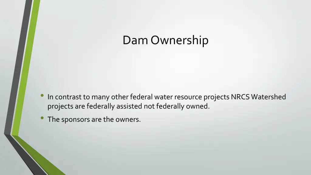 dam ownership