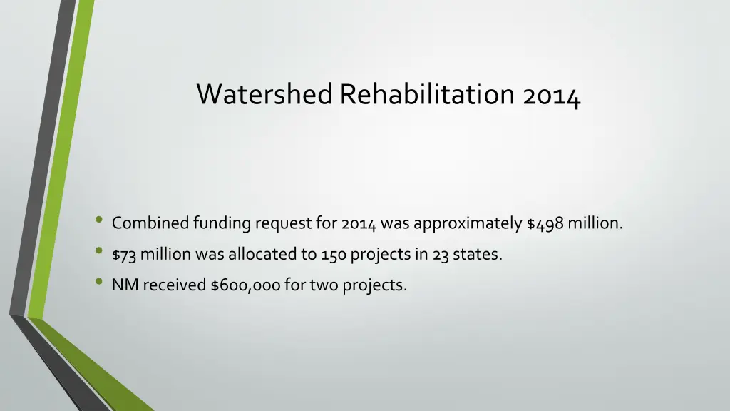 watershed rehabilitation 2014 2