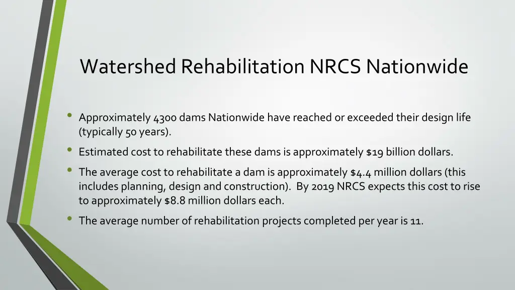 watershed rehabilitation nrcs nationwide