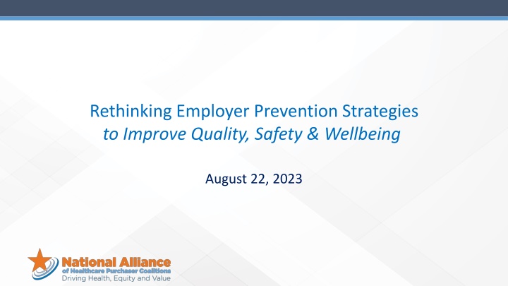 rethinking employer prevention strategies