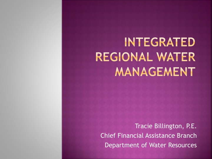 integrated regional water management