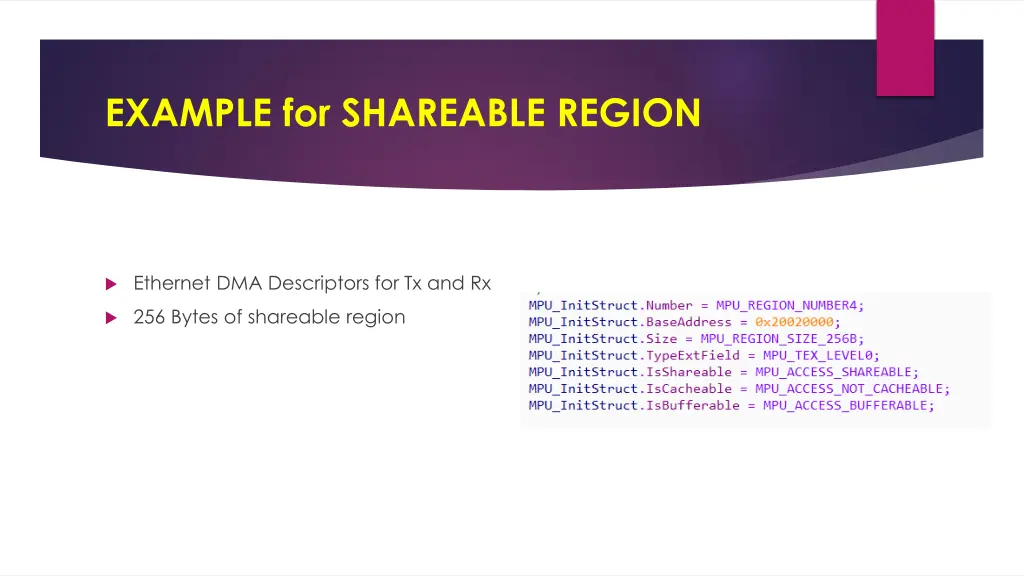 example for shareable region