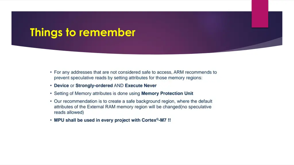 things to remember