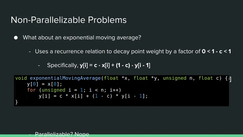 non parallelizable problems 1