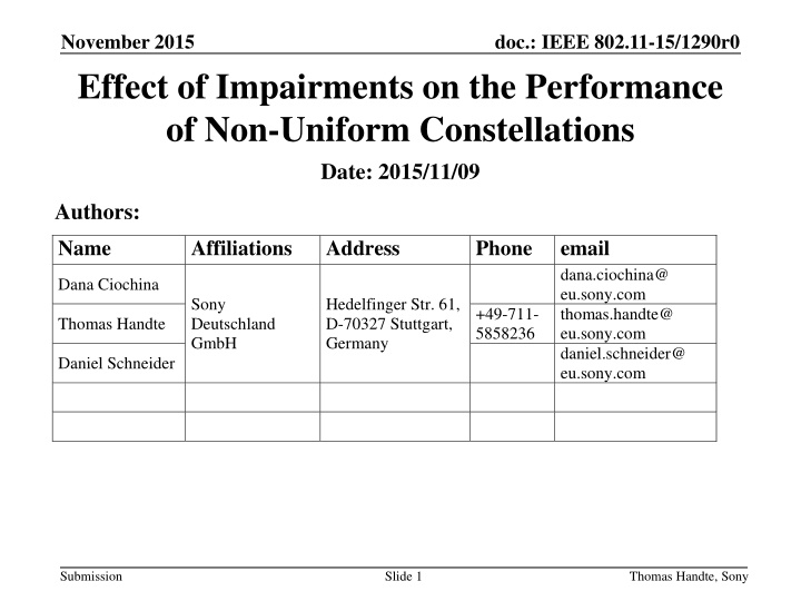 november 2015 effect of impairments