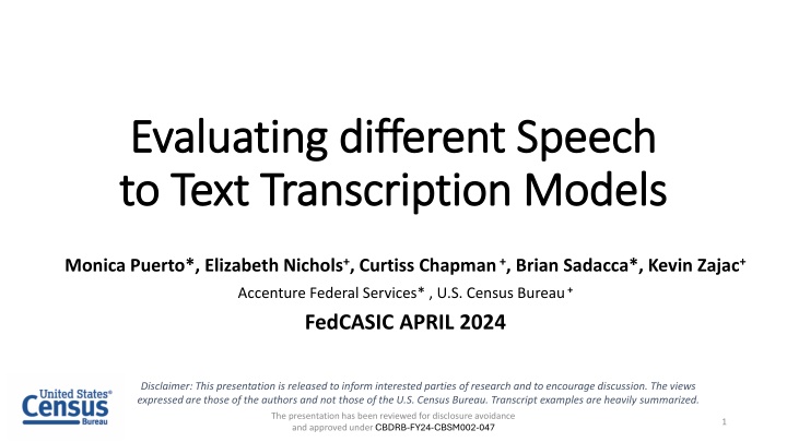 evaluating different speech evaluating different