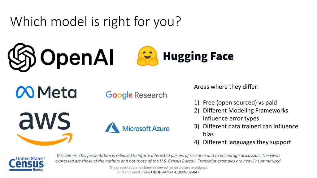 which model is right for you