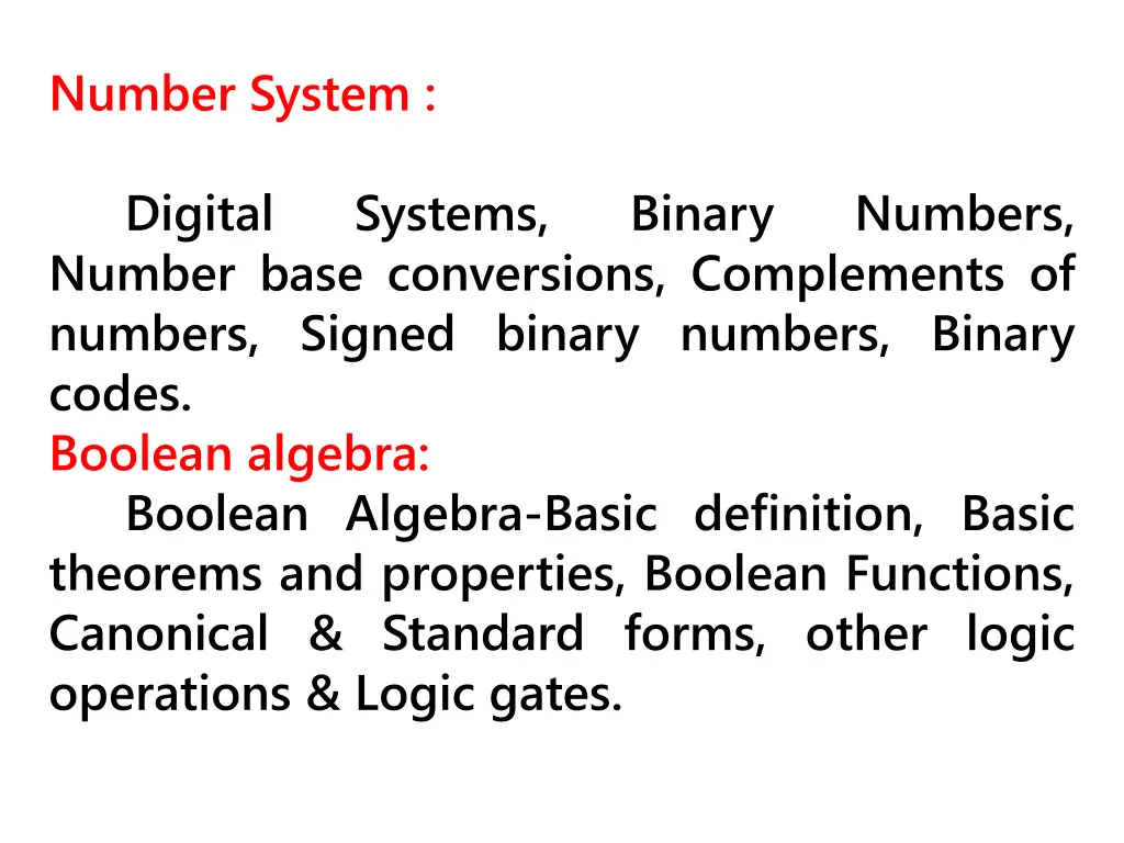 number system
